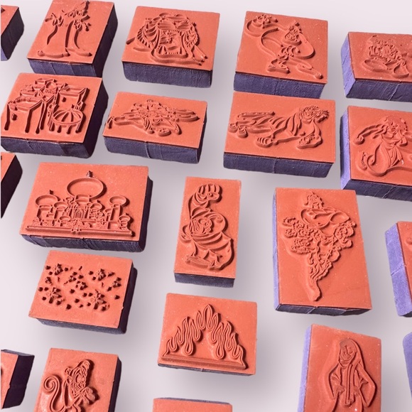 Large Set Of 34 Disney Aladdin Rubber Stamps Jasmine Jafar The Genie Rajah - Picture 12 of 15